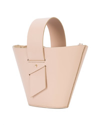 Sac fourre-tout en cuir rose Carolina Santo Domingo