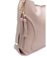 Sac fourre-tout en cuir rose Liu Jo