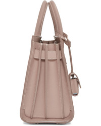 Sac fourre-tout en cuir rose Saint Laurent