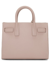 Sac fourre-tout en cuir rose Saint Laurent