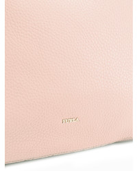 Sac fourre-tout en cuir rose Furla