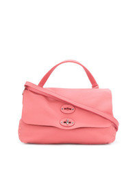 Sac fourre-tout en cuir rose Zanellato