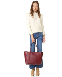 Sac fourre-tout en cuir rouge Frye