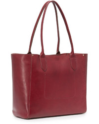 Sac fourre-tout en cuir rouge Frye