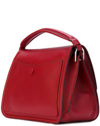 Sac fourre-tout en cuir rouge Tod's