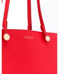 Sac fourre-tout en cuir rouge Furla