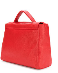 Sac fourre-tout en cuir rouge Orciani