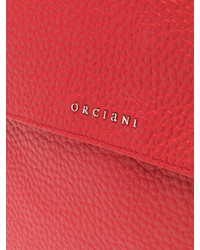 Sac fourre-tout en cuir rouge Orciani