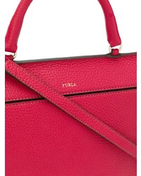 Sac fourre-tout en cuir rouge Furla