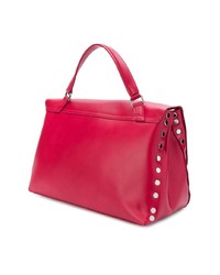 Sac fourre-tout en cuir rouge Zanellato