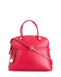 Sac fourre-tout en cuir rouge Furla