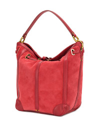 Sac fourre-tout en cuir rouge Jerome Dreyfuss