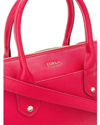 Sac fourre-tout en cuir rouge Furla