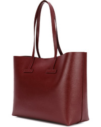 Sac fourre-tout en cuir rouge Tom Ford