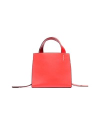 Sac fourre-tout en cuir rouge Danse Lente