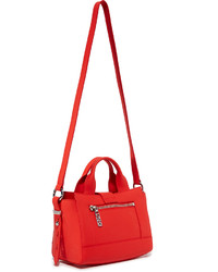 Sac fourre-tout en cuir rouge Kenzo