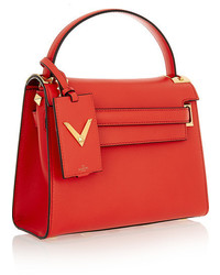 Sac fourre-tout en cuir rouge Valentino