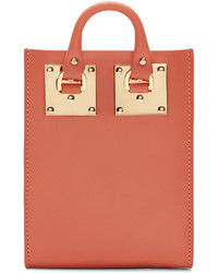 Sac fourre-tout en cuir rouge Sophie Hulme