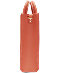 Sac fourre-tout en cuir rouge Sophie Hulme