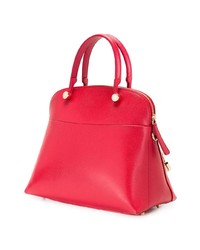 Sac fourre-tout en cuir rouge Furla