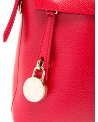 Sac fourre-tout en cuir rouge Furla