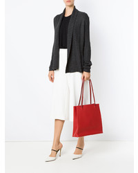 Sac fourre-tout en cuir rouge Sarah Chofakian