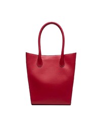 Sac fourre-tout en cuir rouge Jacquemus