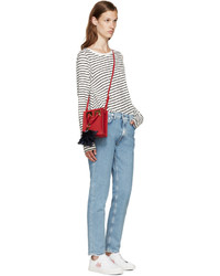 Sac fourre-tout en cuir rouge Sophie Hulme