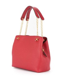 Sac fourre-tout en cuir rouge Tory Burch