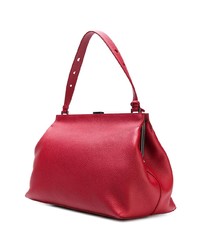 Sac fourre-tout en cuir rouge Myriam Schaefer