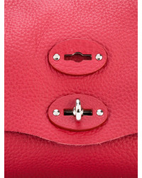 Sac fourre-tout en cuir rouge Zanellato