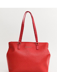 Sac fourre-tout en cuir rouge Valentino by Mario Valentino