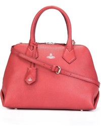 Sac fourre-tout en cuir rouge Vivienne Westwood