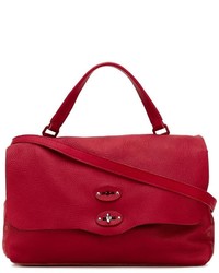 Sac fourre-tout en cuir rouge Zanellato