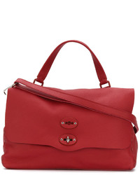 Sac fourre-tout en cuir rouge Zanellato