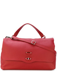 Sac fourre-tout en cuir rouge Zanellato