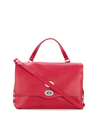 Sac fourre-tout en cuir rouge Zanellato