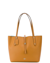 Sac fourre-tout en cuir tabac Coach