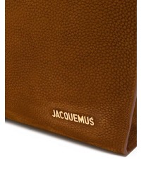 Sac fourre-tout en cuir tabac Jacquemus