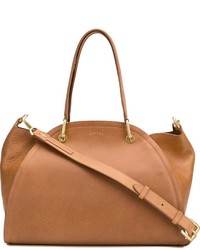 Sac fourre-tout en cuir tabac Maiyet