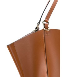 Sac fourre-tout en cuir tabac Wandler