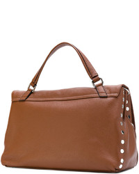 Sac fourre-tout en cuir tabac Zanellato