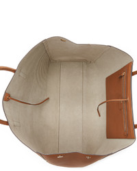 Sac fourre-tout en cuir tabac Anya Hindmarch