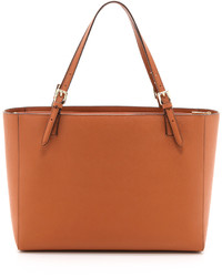 Sac fourre-tout en cuir tabac Tory Burch