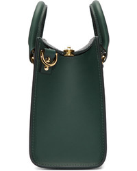 Sac fourre-tout en cuir vert foncé Sophie Hulme