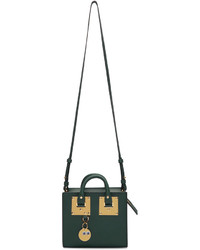 Sac fourre-tout en cuir vert foncé Sophie Hulme