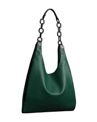 Sac fourre-tout en cuir vert foncé Burberry