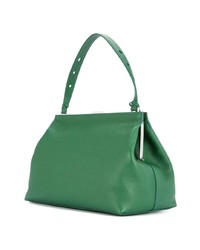 Sac fourre-tout en cuir vert Myriam Schaefer