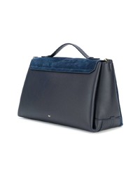 Sac fourre-tout en daim bleu marine Anya Hindmarch