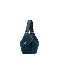 Sac fourre-tout en daim bleu marine Manu Atelier